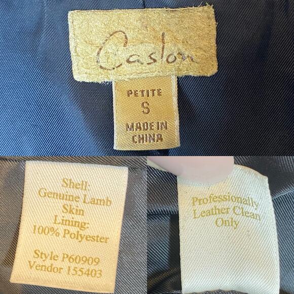 Caslon Vintage Leather Black Jacket - Picture 8 of 13